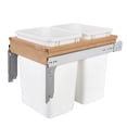 thumbnail image 1 of Rev-A-Shelf Top Mount Double Pullout Under Cabinet Trash Can, 35 Qt, 4WCTM-18DM2, 1 of 7