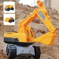 thumbnail image 4 of EIMELI Truck Toys Dump Truck Toys Construction Service Vehicles Simulation Inertial Engineering Vehicle Truck Excavator Digger Vehicle Toy Bulldozer Excavator Kid Learning Building for Bo, 4 of 9