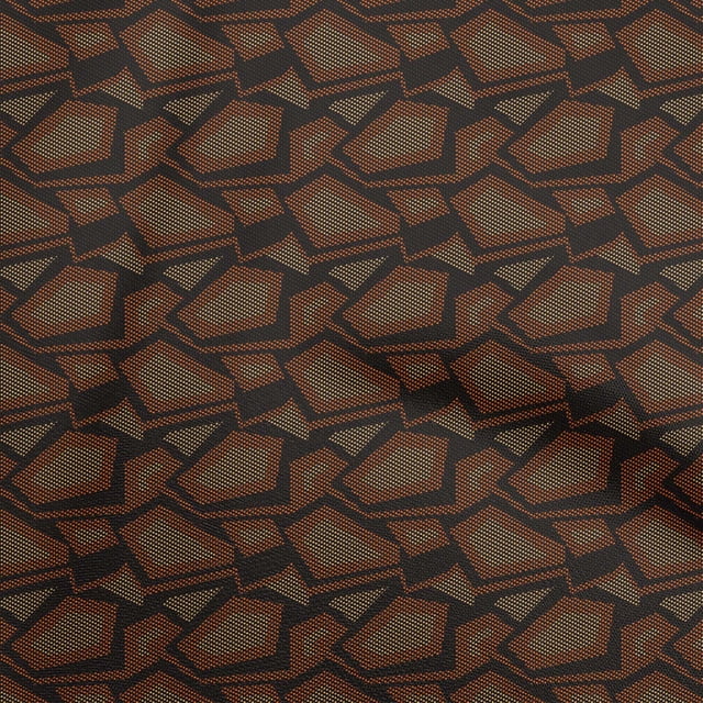 oneOone Rayon Orange Fabric Abstract Fabric For Sewing Printed Craft Fabric By The Yard 56 Inch Wide