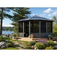 thumbnail image 2 of Gazebo Penguin Florence Solarium 12 Pi x 15 Pi Toit De Polycarbonate En Ardoise, 2 of 13