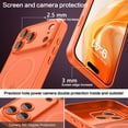 thumbnail image 2 of VENINGO Magnetic for iPhone 17 Pro Max Case, Compatible with Mag-safe, Shockproof Protection Slim Non-Slip Translucent Matte Protective Phone Cover, Orange, 2 of 8