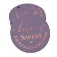 thumbnail image 1 of Inkdotpot 50 Pack Love Is Sweet Wedding Favor Paper Tag Craft Real Rose Gold Foil Hang Tag, 1 of 6