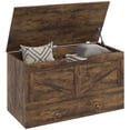 thumbnail image 1 of HOMCOM Storage Chest with Drawer for Living Room, Wooden Box, 31.5"W, Brown, 1 of 10