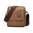 thumbnail image 2 of Aursykel Men's Canvas Crossbody Bag Lightweight Long Lasting Shoulder Rucksack Multi Compartment Adjustable Strap 14 36 in Versatile for Travel Sports Work Everyday Use, 2 of 6