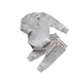thumbnail image 2 of Combinaisons pour Bébés, Boutons Col Rond à Manches Longues Haut + Pantalon Long Élastique, 2 of 7
