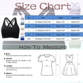 thumbnail image 2 of FhsagQ Bra Women Bras Costume Women's Color Block Wireless Sports Bra with Fixed Cups Back Design for Chest Support and Side Control Bras for Women Role Play Women Bras Stretchy L, 2 of 2