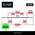 thumbnail image 2 of CAP Barbell Olympic Bar, 2-Inch, 1200-Pound Capacity, 7-Ft, 2 of 5