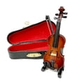 thumbnail image 2 of TopLLC Mini Musical Instrument Violin Model Ornaments Musical Instrument Model Music Training School Teacher Graduation Gift the violin, 2 of 8