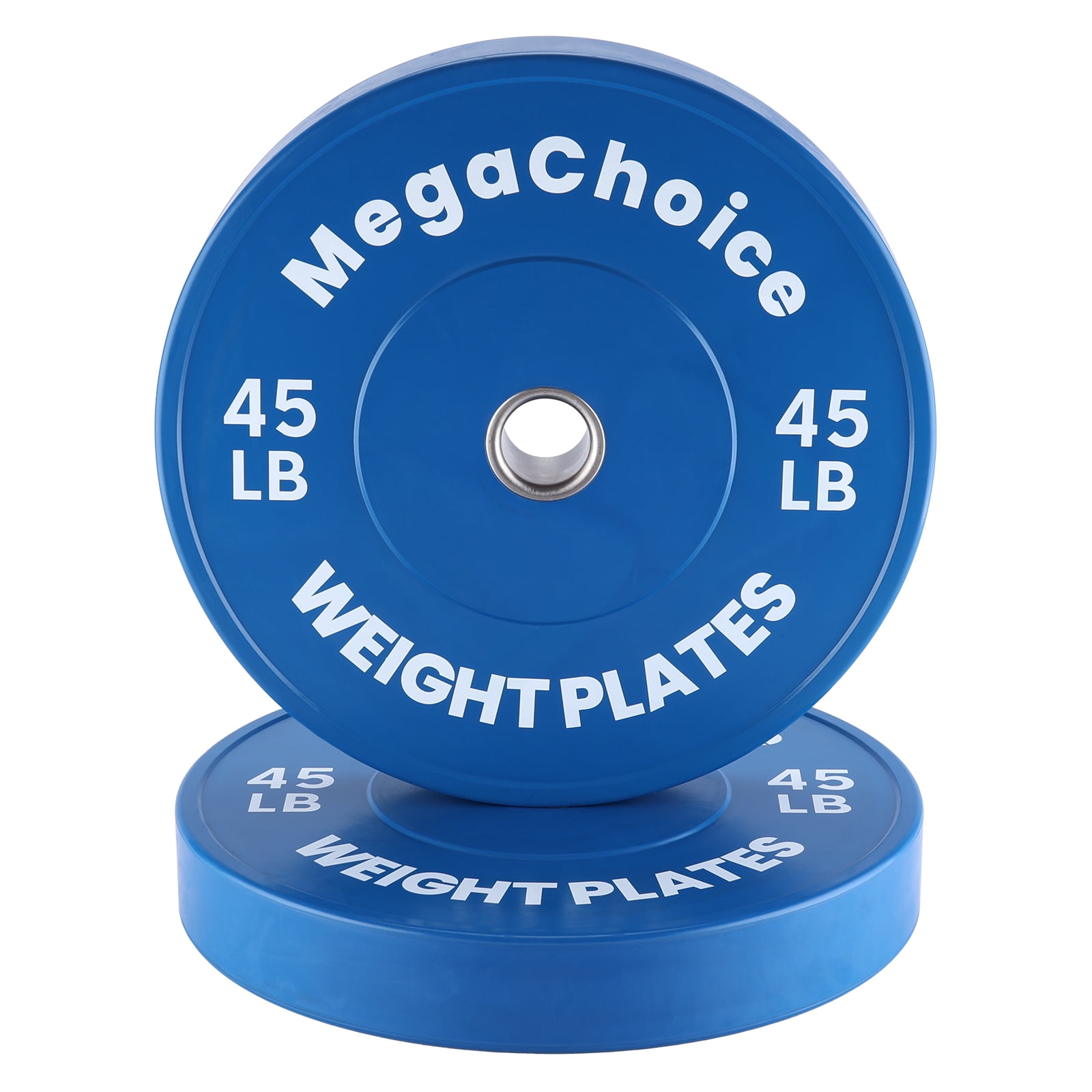Ourlova Colored Bumper Plates, Weight Plates Set, Rubber Bumper Weights Plate with 2 Inch Steel Insert for Barbell, Standard Strength Training Plates for Weightlifting, Single, Pair