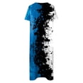 thumbnail image 4 of Cameland Robe d'Été pour Femme Décontractée à Col en V avec Boutons, Manches Courtes, Imprimée, Coupe Évasée, avec Poche, 4 of 4