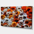 thumbnail image 2 of Colorful Sunflowers in Garden - Floral Canvas Art Print, 2 of 3
