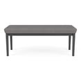 thumbnail image 4 of Lenox Steel Reception Waiting 2-Seat Bench / Charcoal Steel / Light Gray, 4 of 5