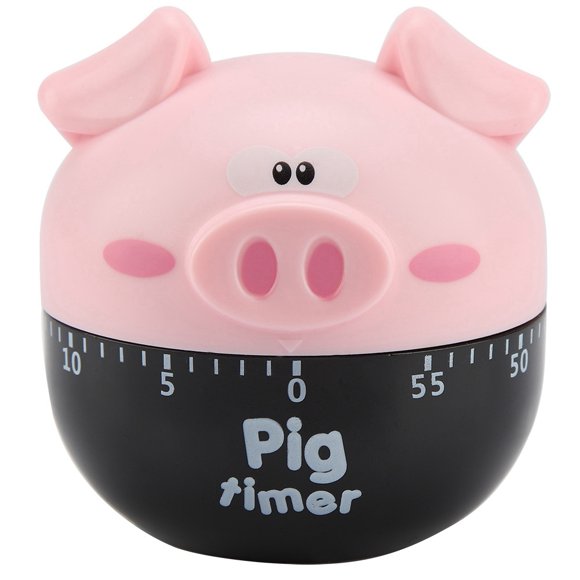 Rdeghly Mechanical Timer, Kitchen Timer,Cute Cartoon Pig Kitchen Timer Mechanical Timers Counters for Cooking Timing Tool