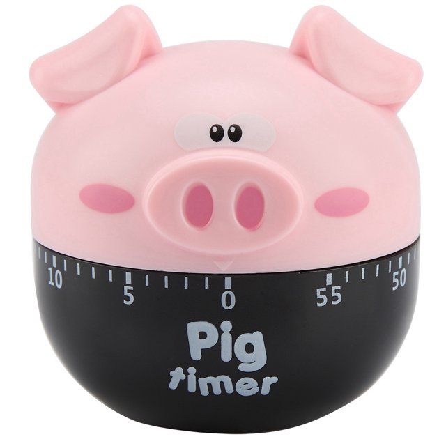Rdeghly Mechanical Timer, Kitchen Timer,Cute Cartoon Pig Kitchen Timer Mechanical Timers Counters for Cooking Timing Tool
