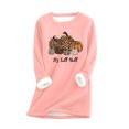 thumbnail image 2 of T-Shirts pour Femmes Mode Décontractée à Manches Longues Blouses et Chemises à Col Rond Hauts pour Femmes en Liquidation, 2 of 3