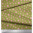 thumbnail image 2 of Soimoi Green Rayon Fabric Candies Food Printed Fabric 1 Yard 42 Inch Wide, 2 of 6