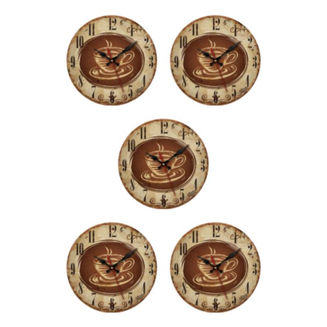 mmirethe Unique Style Round Wall Clock Timeless For Any Space Durable Construction Decorative Wall Clock As Shown type 9 5Set