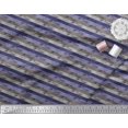 thumbnail image 2 of Soimoi Polyester Crepe Fabric Check & Horizontal Stripe Print Fabric by Yard 52 Inch Wide, 2 of 3