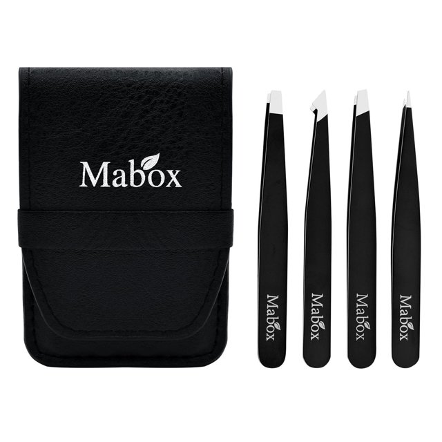 Tweezers Set - Professional Stainless Steel Tweezers For Eyebrows - Great Precision, Beauty Equipment