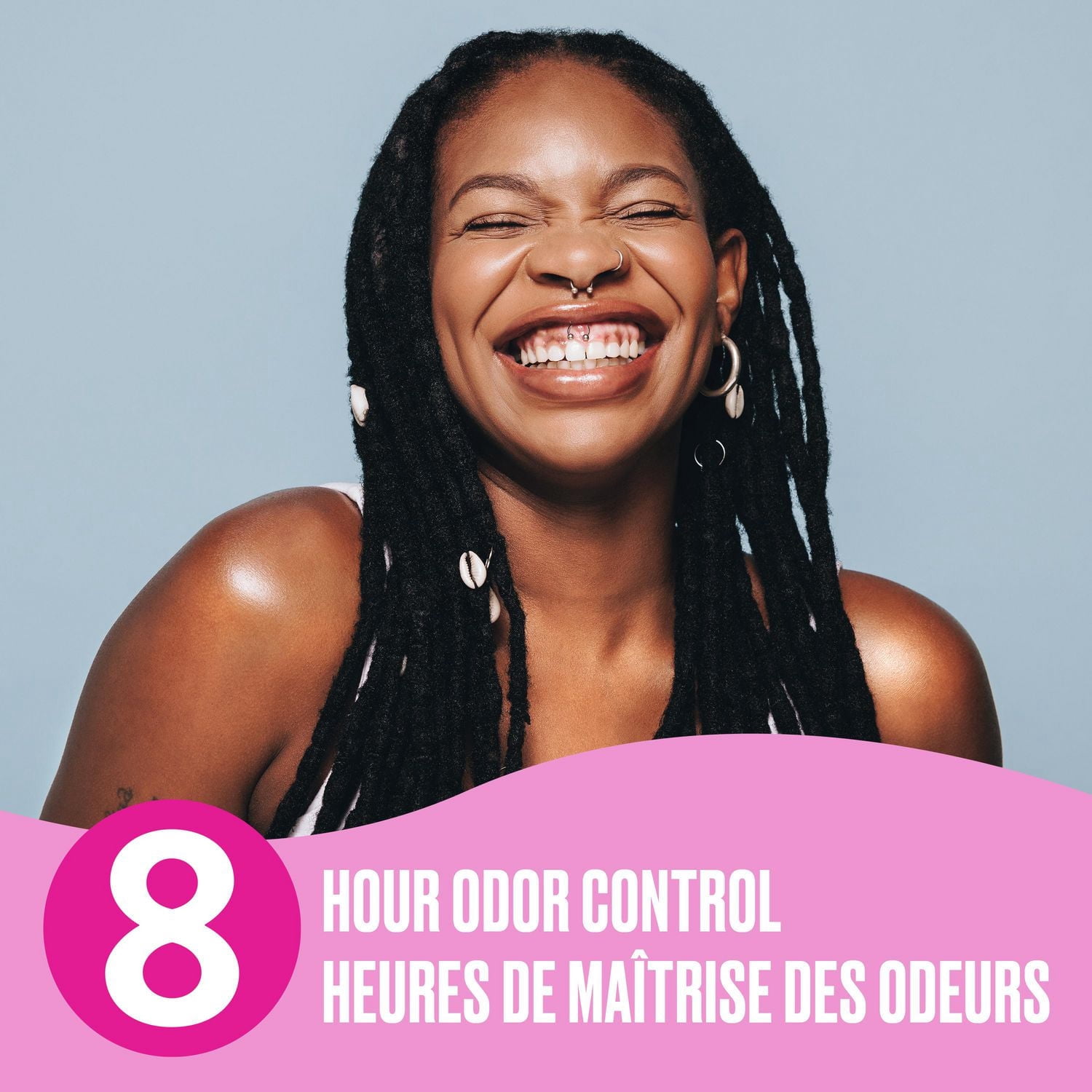 Emballage de 92 protège-dessous Carefree Acti-Fresh galbés longs