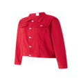 thumbnail image 3 of Aunavey Women‘s Basic Button Down Long Sleeve Stretchy Jean Trucker Denim Jacket, 3 of 8