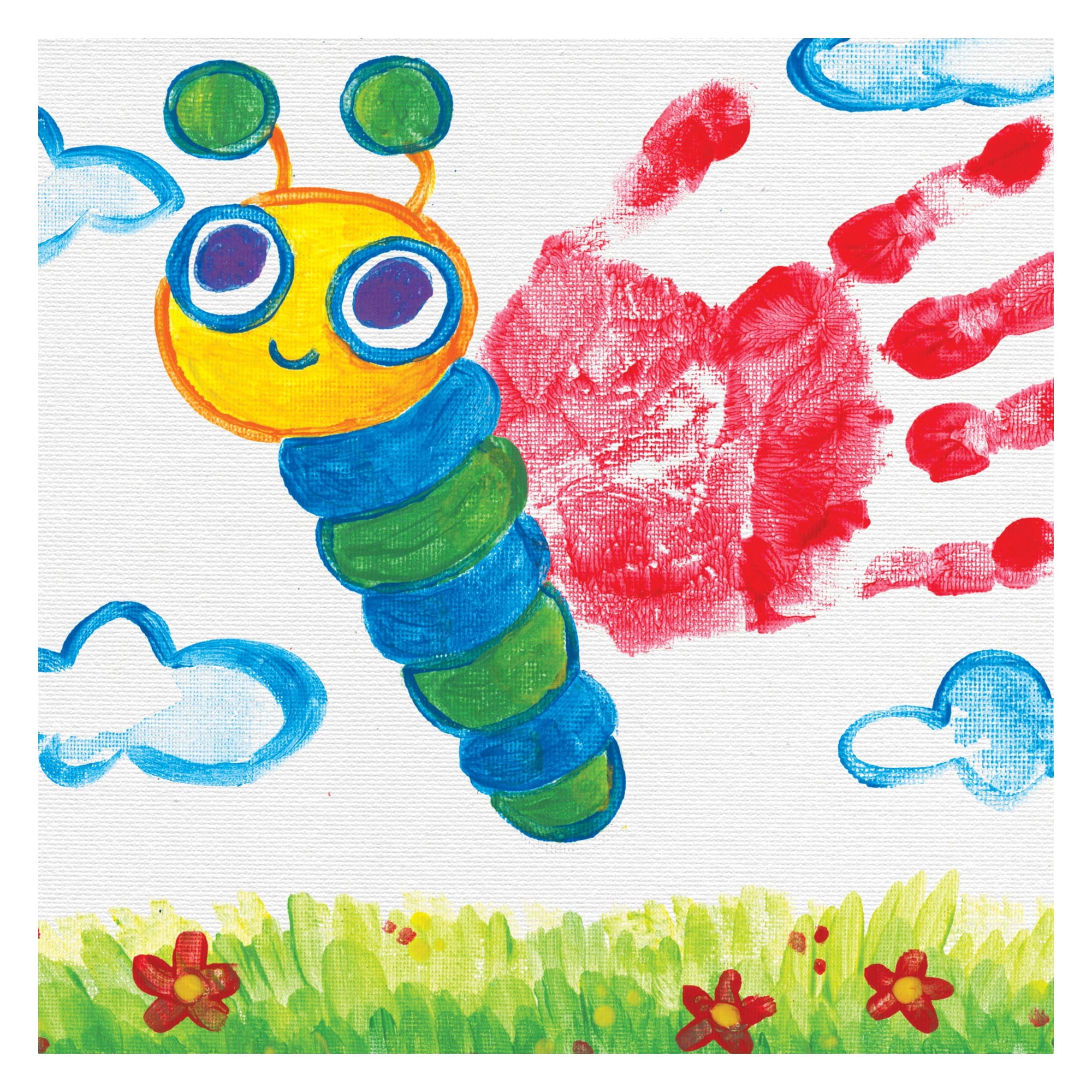 10 pots de peinture lavable Crayola