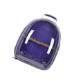 thumbnail image 1 of kurtrusly Bird Carrier Cage Shoulder Bag Pet Parrot Travel Clear Backpack Purple, 1 of 7