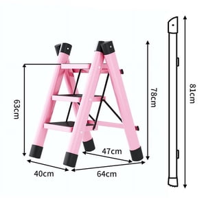 Step Échelle,Échelle de l'étape Pliage 3 Étape Échelle pliante Écheau construit pour l'avenir