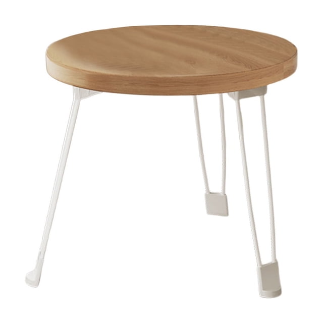 Yhmxh Home Decor Office DecorFoldable Small Table Movable Small Round Table Foldable Small Coffee Table Small Dining Table Suitable For Use Beside To The Sofa Home Essentials Office Accessories