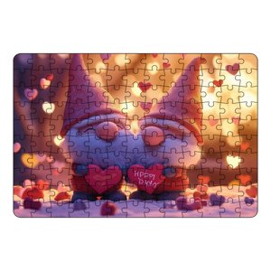 TIELUTT 130 Piece Valentine Puzzle Set Valentine's Day Embracing Heart Puzzles pour les enfants Puzzlers éducatifs Idéal pour le désassemblage de la nuit de jeu familial 1960s Fandome 18300