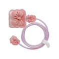 thumbnail image 1 of Chargers Cable Protective Cover  Protector for Mobile Phone Bow Knot Pink, 1 of 8