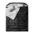 thumbnail image 1 of Almencla Double Sleeping Bag Portable for Outdoor Activities Mountaineering Black, 1 of 8