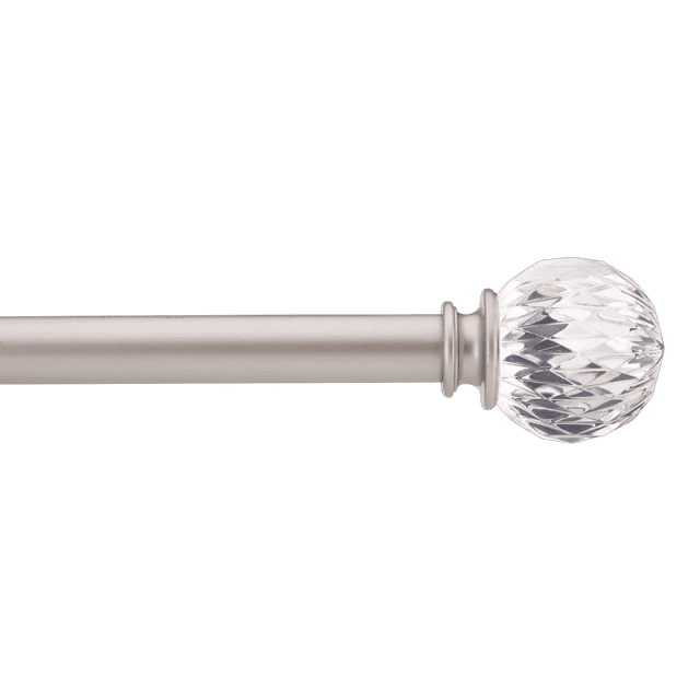 Bouclair Brushed Nickel Curtain Rod Set - Diameter 22/25 mm 66x120 in (168x305 cm)