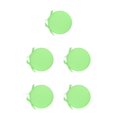 thumbnail image 1 of Baohd 1/2/3/5 Profitez du Confort Coussin de Siège Rond Non Décolorant Coussin de Chaise Doux et Confortable Vert Clair 5 Pcs, 1 of 6