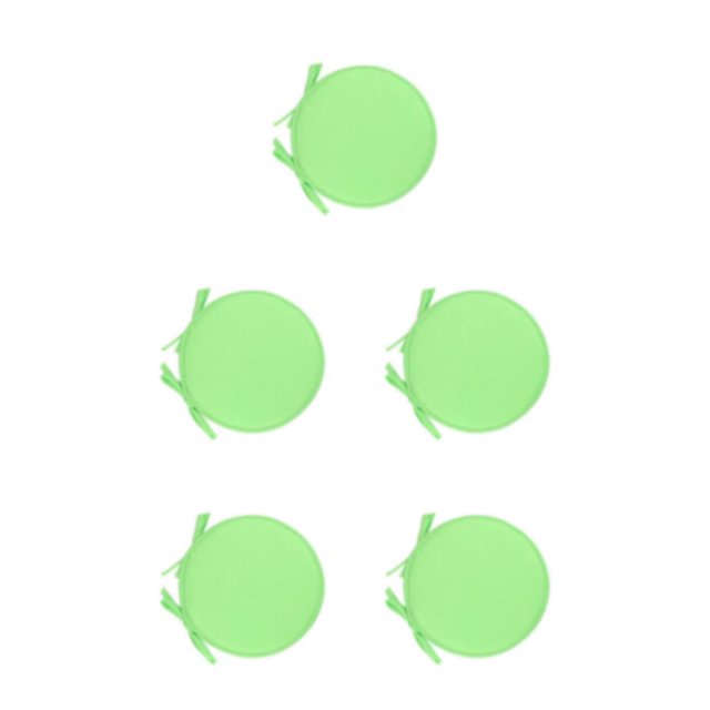 Baohd 1/2/3/5 Profitez du Confort Coussin de Siège Rond Non Décolorant Coussin de Chaise Doux et Confortable Vert Clair 5 Pcs