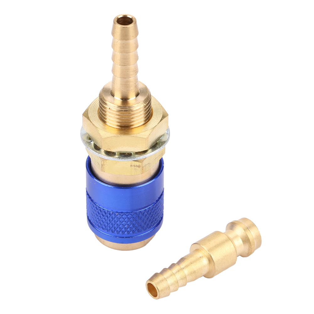 Quick Fitting Hose Connector, Water Cooled And Gas Adapter, Brass For Welding Torch Mig Tig Welder Torch Industrial Use