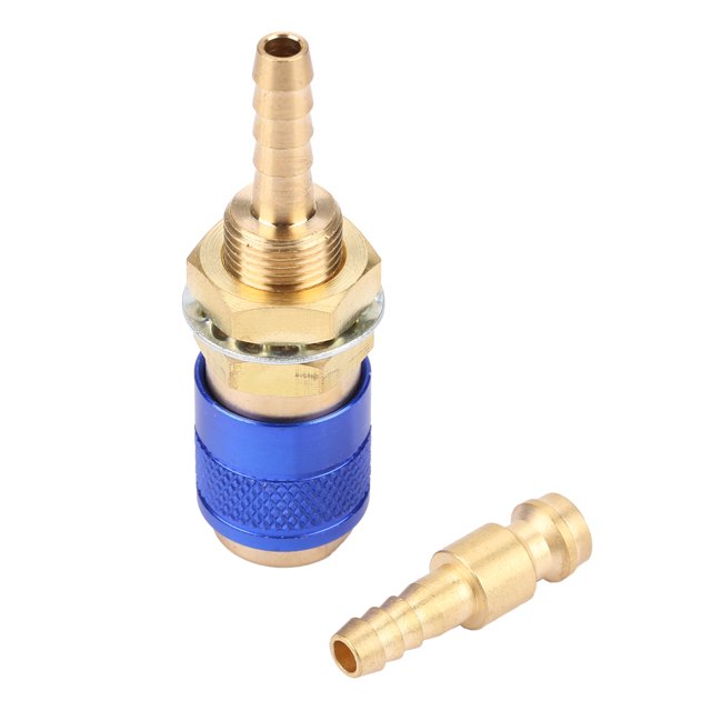 Quick Fitting Hose Connector, Water Cooled And Gas Adapter, Brass For Welding Torch Mig Tig Welder Torch Industrial Use