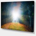 thumbnail image 2 of Hommes et Soleil Brillant Panorama - Impression sur Toile Paysage, 2 of 4