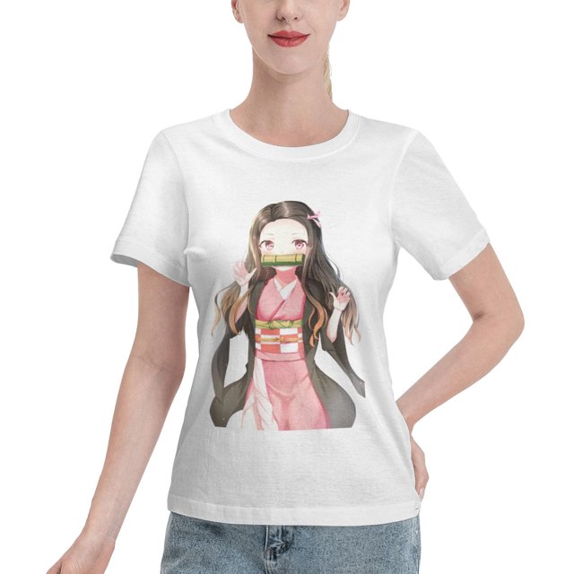 Women's Basic Short Sleeve T-Shirt Demon Slayer Blade Nidouzi