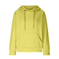 thumbnail image 4 of IMENGL Hoodies trendy knit drawstring pullover, Yellow 2XL, Size M-3XL, 4 of 7