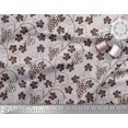 thumbnail image 3 of Soimoi Tissu Poly Georgette Feuilles & Raisins Imprimé Tissu de Couture au Mètre 42 Pouces de Large, 3 of 3