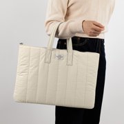 Aodebiao Laptop Tote Bag, Laptop Bag Compatible with Notebook, Vertical Quilted Casual Computer Briefcase for Business Office Work