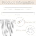 thumbnail image 3 of 20pcs Acrylic Plant Stakes Sticks Support with 20pcs Clips Kit for Potted Plants, 3 of 6