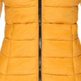 thumbnail image 3 of Fankiway Veste Décontractée Mi-Longue à Capuche à Manches Longues pour Femme avec Petit Imprimé Style Jaune P, 3 of 4