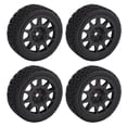 thumbnail image 2 of Rc 4 Pcs Pneus de Rallye Rc Compatibles avec TT01 XV02 70mm Échelle 1:10 Plastique Nylon Pneu de Moyeu de Roue de Voiture Rc, 2 of 7