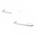 thumbnail image 1 of Oleegame 2PC Spoon And Lid Rest Wall Mounted Towel Rack Hanging Plastic Towel Bar Storage Rack Bathroom Rack Single Bar Bath Towel Rack White, 1 of 9