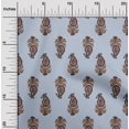 thumbnail image 1 of oneOone Cotton Poplin Fabric Leaves & Paisley Block Print Sewing Fabric BTY 42 Inch Wide, 1 of 4