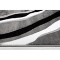 thumbnail image 4 of Ladole Rugs Calvin Grey Black Abstract Polypropylene Area Rug, 4 of 6