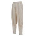 thumbnail image 4 of TIMIFIS Men's Ankle Banded Pants Medieval Pirate Costume Trousers Renaissance Gothic Pants-BeigeFall, 4 of 6