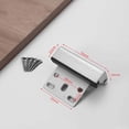 thumbnail image 3 of Security Door Locks,Front Door Security Home Security Door Theft Drilling Strong Locking Buckle Carabiner Fixed Antilocker Indoor Door Security Pin Door Buckle Home Security Door Lock, 3 of 3